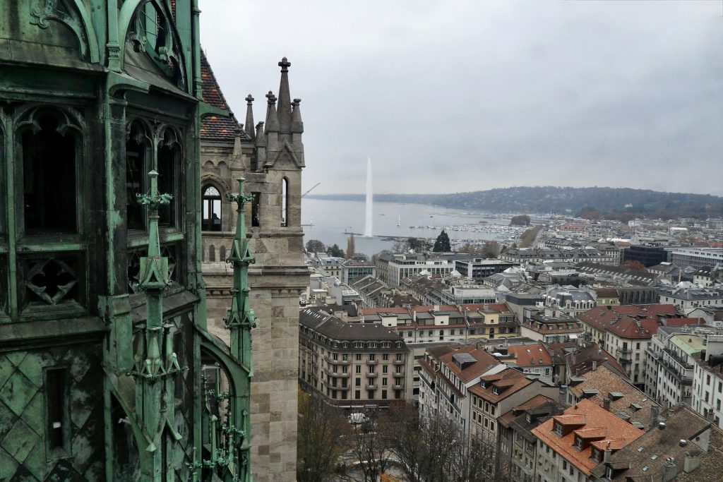 Vistas desde la Catedral de Ginebra