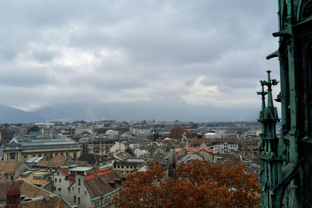 Vistas desde la Catedral de Ginebra