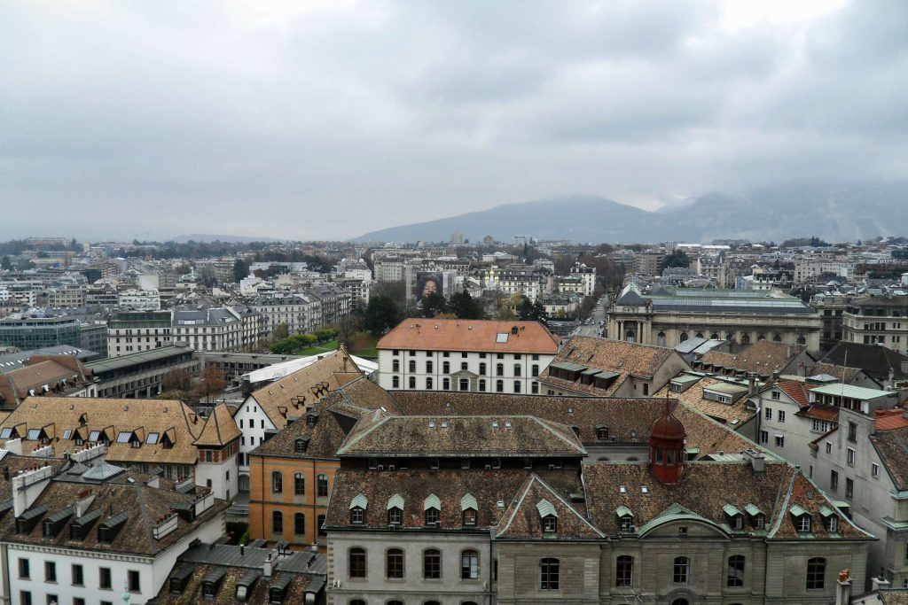 Vistas desde la Catedral de Ginebra