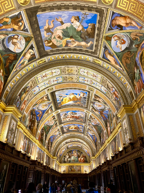 Foto biblioteca monasterio de el escorial